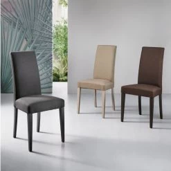 Silla De Comedor En Tela Y Madera Made In Italy 2 Piezas - Altera -Tienda De Decoración sedia per sala da pranzo in tessuto e legno made in italy 2 pezzi altera 4