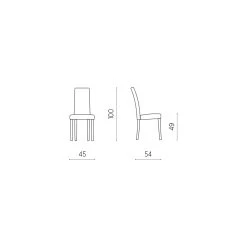 Silla De Comedor En Tela Y Madera Made In Italy 2 Piezas - Altera -Tienda De Decoración sedia per sala da pranzo in tessuto e legno made in italy 2 pezzi altera 5