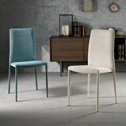 Silla Moderna De Tela Para Comedor Hecha En Italia, Porzia -Tienda De Decoración sedia per sala da pranzo moderna in tessuto fatta in italia porzia 7