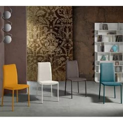 Silla Moderna De Tela Para Comedor Hecha En Italia, Porzia -Tienda De Decoración sedia per sala da pranzo moderna in tessuto fatta in italia porzia 9