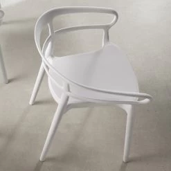 Silla De Cocina Apilable De Polipropileno Con Reposabrazos 2 Piezas - Arale -Tienda De Decoración sedia per sala pranzo in polipropilene impilabile design 2 pezzi arale