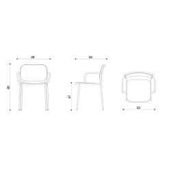 Silla De Comedor En Madera Y Metal Made In Italy 2 Piezas - Saffia -Tienda De Decoración sedia sala da pranzo in legno e metallo made in italy 2 pezzi saffia 7