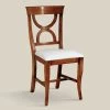 Silla De Comedor En Madera Y Tela Estilo Clásico Made In Italy - Helisa