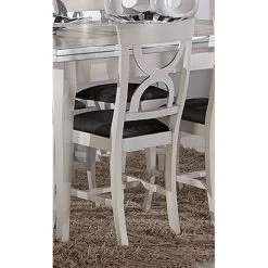 Silla De Comedor En Madera Y Tela Estilo Clásico Made In Italy - Helisa -Tienda De Decoración sedia sala da pranzo in legno e tessuto stile classico made in italy helisa 4