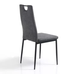 Silla De Comedor En Cuero Sintético Envejecido 4 Piezas - Cassandra 13 Silla De Comedor En Cuero Sintético Envejecido 4 Piezas - Cassandra -Tienda De Decoración sedia sala da pranzo in pelle sintetica invecchiata 4 pezzi cassandra 2