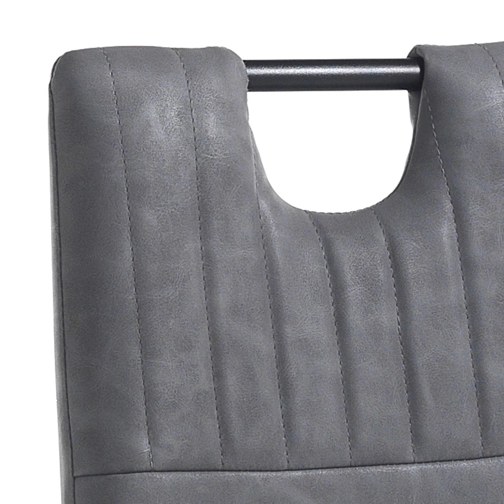 Silla De Comedor En Cuero Sintético Envejecido 4 Piezas - Cassandra 6 Silla De Comedor En Cuero Sintético Envejecido 4 Piezas - Cassandra - Imagen 4