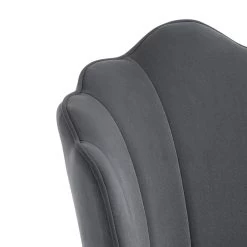 Silla De Comedor En Tela Y Metal Acabado Dorado 4 Piezas - Refinada -Tienda De Decoración sedia sala da pranzo in tessuto e metallo finitura oro 4 pezzi raffinata 3