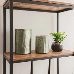 SET 2 PORTAVELAS ELEA VIDRIO -Tienda De Decoración set 2 portavelas elea verde 2mod 5