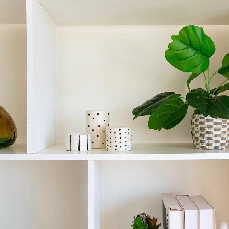 SET 3 PORTAVELAS BALIRA CERÁMICA 5 SET 3 PORTAVELAS BALIRA CERÁMICA - Imagen 3