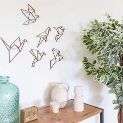 SET PÁJAROS CAPRI ORIGAMI -Tienda De Decoración set pajaros capri origami 1