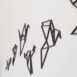 SET PÁJAROS CAPRI ORIGAMI -Tienda De Decoración set pajaros capri origami 2