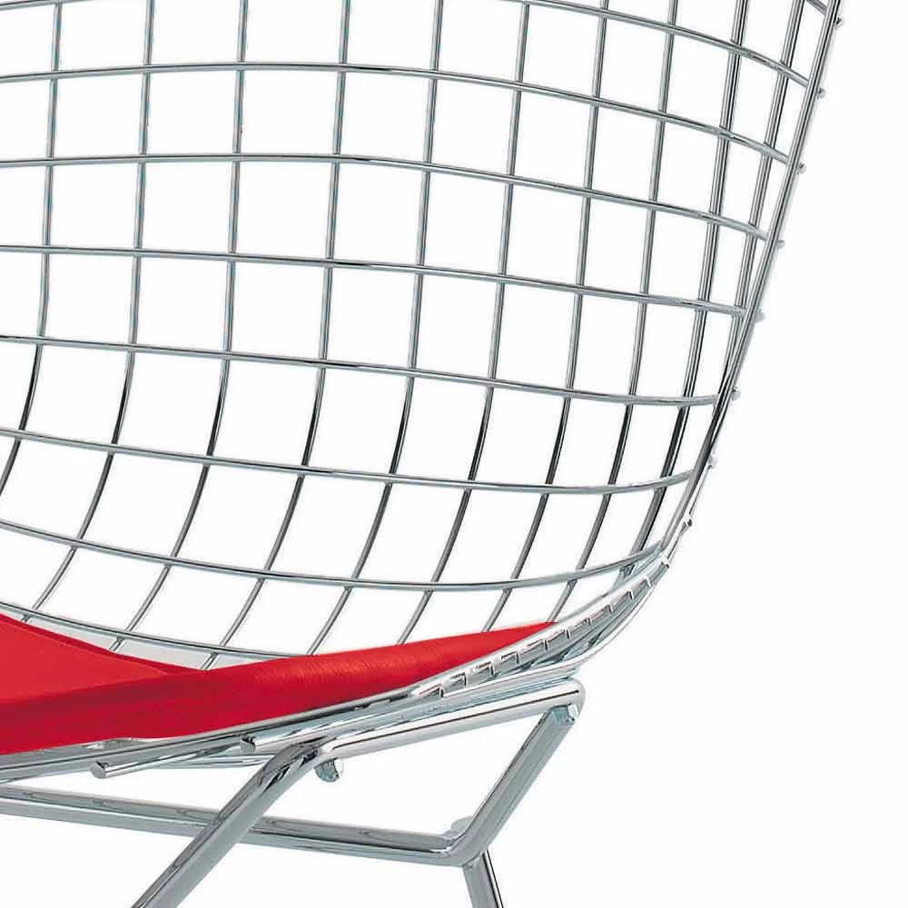 Taburete De Bar Alto De Cuero Con Estructura De Acero Made In Italy - Beniamino 5 Taburete De Bar Alto De Cuero Con Estructura De Acero Made In Italy - Beniamino - Imagen 3