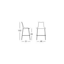 Taburete De Bar En Tecnopolímero Coloreado Made In Italy 2 Piezas - Fedora 24 Taburete De Bar En Tecnopolímero Coloreado Made In Italy 2 Piezas - Fedora -Tienda De Decoración sgabello bar in tecnopolimero colorato made in italy 2 pezzi fedora 10