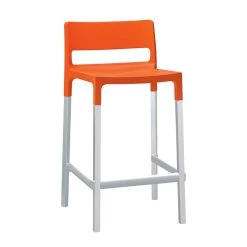 Taburete De Bar En Tecnopolímero Y Aluminio Made In Italy 4 Piezas - Tesauro -Tienda De Decoración sgabello bar in tecnopolimero e alluminio made in italy 4 pezzi tesauro 5