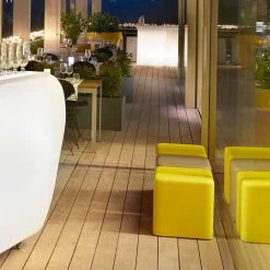 Taburete De Poliuretano De Cubo Blando Slide Soft Cube Hecho En Italia -Tienda De Decoración sgabello cubo morbido poliuretano slide soft cube di design made italy 7