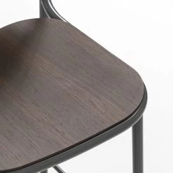 Taburete De Cocina En Madera De Roble Y Metal Made In Italy 2 Piezas - Saffia -Tienda De Decoración sgabello cucina in legno rovere e metallo made in italy 2 pezzi saffia 3