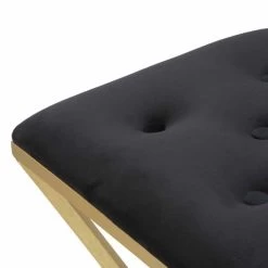 Taburete De Bar Alto Cuadrado De Diseño En Hierro Y Tela - Sillie -Tienda De Decoración sgabello da bar alto quadrato di design in ferro e tessuto sillie 3