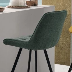 Taburete De Cocina Tapizado Con Estructura Metálica 2 Piezas - Raggia -Tienda De Decoración sgabello da cucina imbottito con struttura in metallo 2 pezzi raggia 2