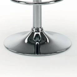 Taburete De Cocina En Ecopiel Y Acero Cromado Made In Italy - Nirvana -Tienda De Decoración sgabello da cucina in ecopelle e acciaio cromato made in italy nirvana 3