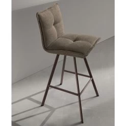 Taburete De Salón En Tela Tapizada Y Metal 2 Piezas – Ortensy -Tienda De Decoración sgabello da soggiorno in tessuto imbottito e metallo 2 pezzi ortensy 6