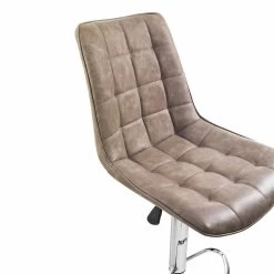 Taburete De Diseño Con Asiento De Polipiel Y Estructura Cromada, 2 Piezas - Chiotta -Tienda De Decoración sgabello design con seduta in similpelle e struttura cromata 2 pezzi chiotta 2