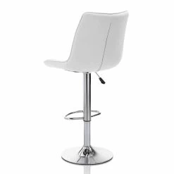 Taburete De Diseño Con Asiento De Polipiel Y Estructura Cromada, 2 Piezas - Chiotta -Tienda De Decoración sgabello design con seduta in similpelle e struttura cromata 2 pezzi chiotta 4