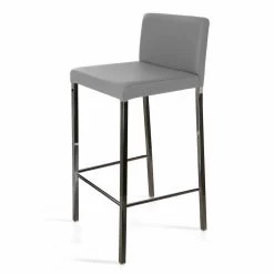 Taburete De Diseño Moderno Con Respaldo Alwyn H 86 Cm, Fabricado En Italia -Tienda De Decoración sgabello design moderno con schienale h 86 cm alwyn fatto in italia 10