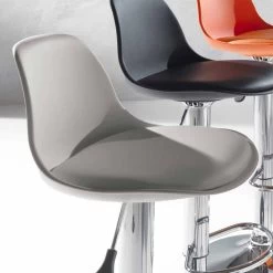 Taburete De Diseño Moderno En Polipropileno Y Elevable - Rosa -Tienda De Decoración sgabello in polipropilene design moderno e alzabile rosa 6