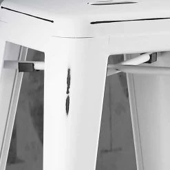 Taburete De Estilo Industrial, Completamente En Metal - Giuditta -Tienda De Decoración sgabello stile industriale completamente in metallo giuditta