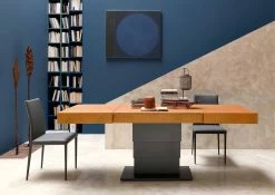 Mesa De Centro Transformer Con Tablero Efecto Mortero Made In Italy - Romántico -Tienda De Decoración tavolino da caffe trasformabile con piano effetto malta made in italy romantic 20