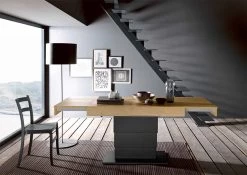 Mesa Transformer En Madera Y Acero Made In Italy - Demetro 23 Mesa Transformer En Madera Y Acero Made In Italy - Demetro -Tienda De Decoración tavolino da salotto trasformabile in legno e acciaio made in italy demetro 15