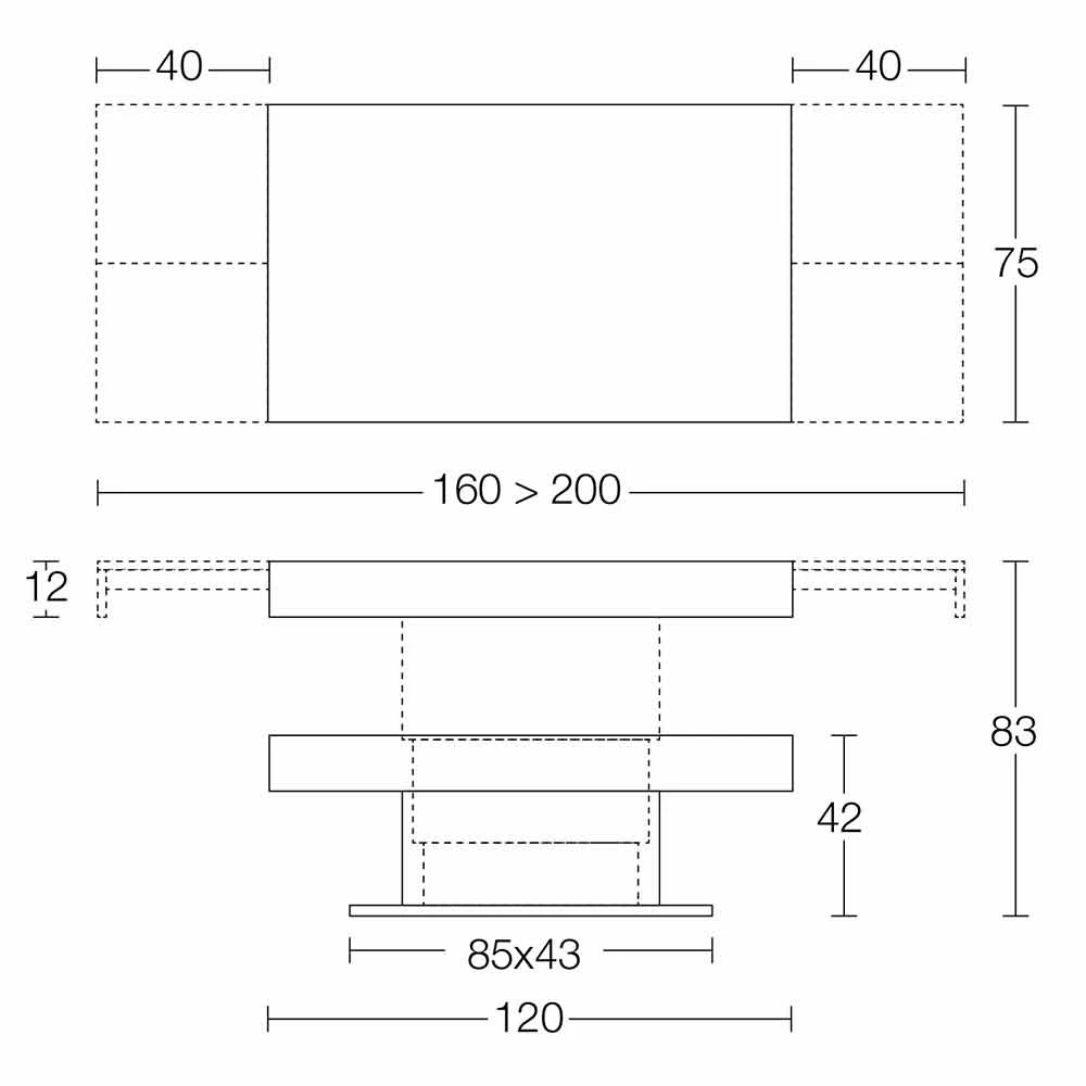 Mesa Transformer En Madera Y Acero Made In Italy - Demetro 8 Mesa Transformer En Madera Y Acero Made In Italy - Demetro - Imagen 6