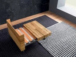 Mesa De Centro Transformadora En Madera Maciza Made In Italy - Trabucco -Tienda De Decoración tavolino da salotto trasformabile in legno massiccio made in italy trabucco 7