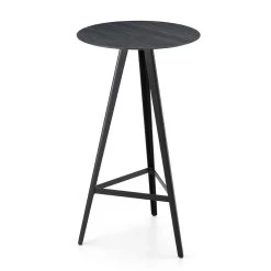 Mesa De Centro Redonda De Fresno Macizo Con Base De Metal Made In Italy - Ulma -Tienda De Decoración tavolino rotondo in frassino massello con base in metallo made in italy ulma 2