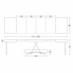 Mesa De Centro Transformadora En Madera Y Metal Negro Made In Italy - Niverio -Tienda De Decoración tavolino trasformabile di design in legno e metallo nero made in italy niverio 19