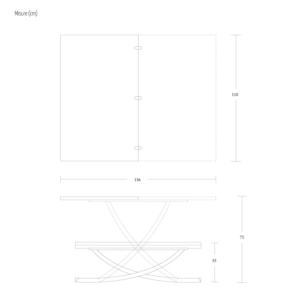 Mesa De Centro Transformable En Mesa De Comedor De Madera Made In Italy - Aikido 12 Mesa De Centro Transformable En Mesa De Comedor De Madera Made In Italy - Aikido - Imagen 10