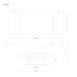 Mesa De Centro Transformable En Mesa De Comedor De Madera Made In Italy - Polar -Tienda De Decoración tavolino trasformabile in tavolo da pranzo in legno made in italy polar 9