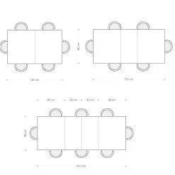 Mesa Extensible Hasta 210 Cm En Melamina Y Madera Maciza Made In Italy - Gustavo -Tienda De Decoración tavolo allungabile a 210 cm in nobilitato e massello made in italy gustavo 2