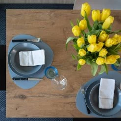 Mesa Extensible Hasta 210 Cm En Melamina Y Madera Maciza Made In Italy - Gustavo -Tienda De Decoración tavolo allungabile a 210 cm in nobilitato e massello made in italy gustavo 9