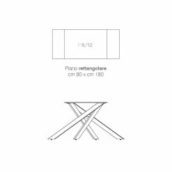 Mesa De Diseño Extensible En Vitrocerámica Fabricada En Italia, Dionigi -Tienda De Decoración tavolo allungabile di design in vetroceramica fatto in italia dionigi 13