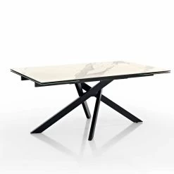 Mesa De Diseño Extensible En Vitrocerámica Fabricada En Italia, Dionigi -Tienda De Decoración tavolo allungabile di design in vetroceramica fatto in italia dionigi