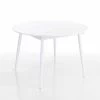 Mesa De Comedor Redonda Extensible En Mdf Blanco - Ismaele -Tienda De Decoración tavolo allungabile rotondo da pranzo in mdf bianco ismaele
