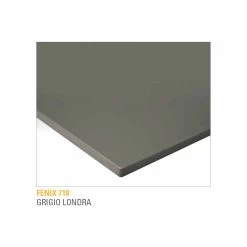 Mesa De Cocina En Laminado Fenix Y Aluminio Negro Made In Italy - Lingotto -Tienda De Decoración tavolo cucina in fenix stratificato e alluminio nero made in italy lingotto 5