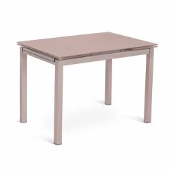Mesa Extensible De Diseño Moderno De Hasta 200 Cm En Vidrio Y Metal - Sello -Tienda De Decoración tavolo da cucina allungabile fino a 200cm di design in vetro e metallo bollino 3