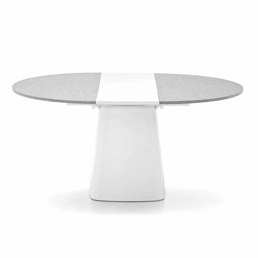 Mesa De Cocina Redonda Extensible A 160 Cm Made In Italy - Connubia Hey Gio 4 Mesa De Cocina Redonda Extensible A 160 Cm Made In Italy - Connubia Hey Gio - Imagen 2