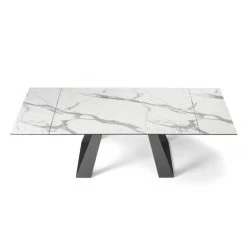 Mesa De Comedor De Vidrio Extensible A 240 Cm Made In Italy - Adigeo -Tienda De Decoración tavolo da pranzo allungabile a 240 cm in vetro made in italy adigeo 2