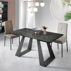 Mesa De Comedor De Vidrio Extensible A 240 Cm Made In Italy - Adigeo