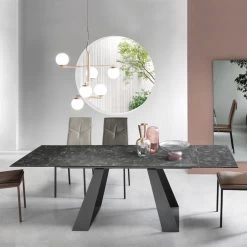 Mesa De Comedor De Vidrio Extensible A 240 Cm Made In Italy - Adigeo -Tienda De Decoración tavolo da pranzo allungabile a 240 cm in vetro made in italy adigeo 6