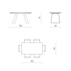 Mesa De Comedor De Vidrio Extensible A 240 Cm Made In Italy - Adigeo -Tienda De Decoración tavolo da pranzo allungabile a 240 cm in vetro made in italy adigeo 7