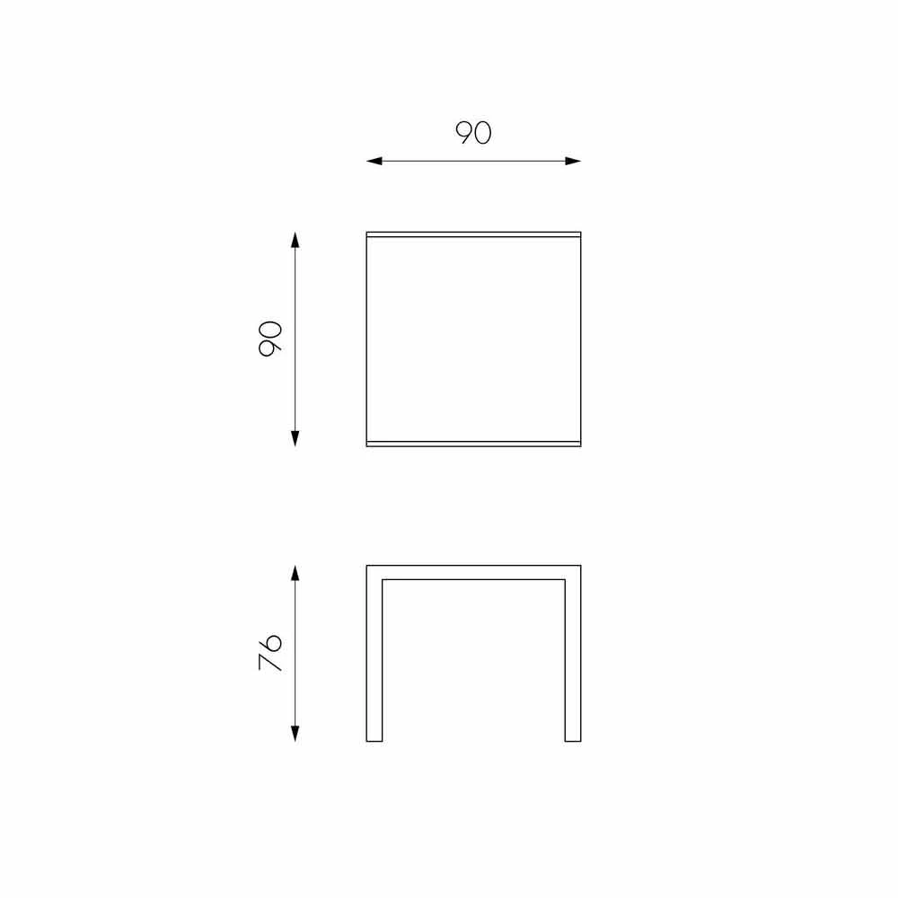 Mesa De Comedor Extensible Con Tablero De Cristal Modelo Teo 8 Mesa De Comedor Extensible Con Tablero De Cristal Modelo Teo - Imagen 6